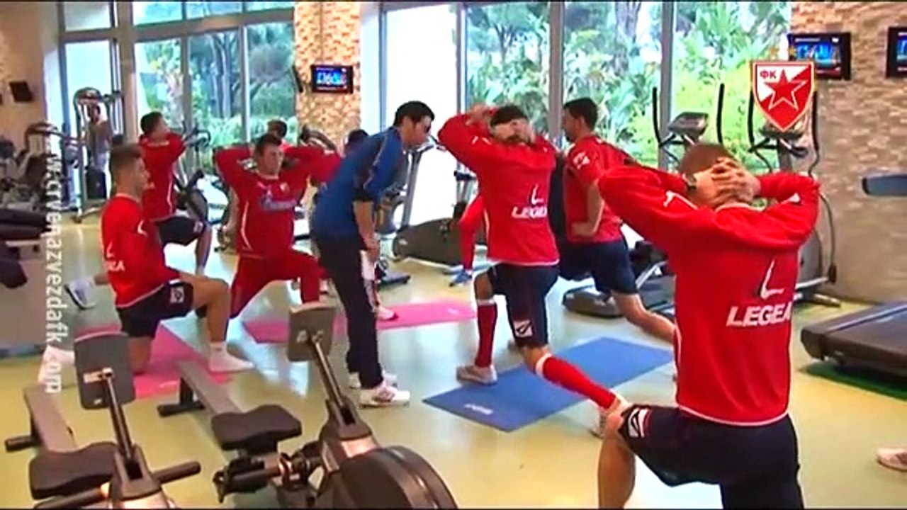 Trening fudbalera Crvene zvezde