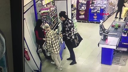 İstanbul- Marketten Çaldığı Ürünlerle Kaçarken Yakalandı; O Anlar Kamerada