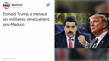 Venezuela. Donald Trump menace les militaires pro-Maduro de « tout perdre »