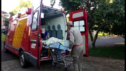 Idoso tem suspeita de fratura em queda no Santa Felicidade