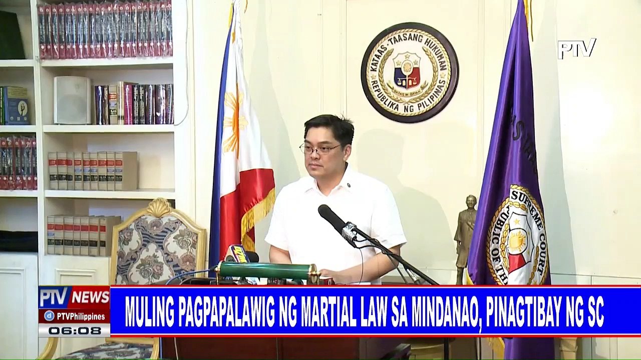 Muling pagpapalawig ng martial law sa Mindanao, pinagtibay ng SC