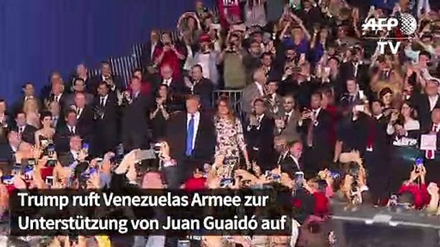 Venezuela: Trump ruft Armee zur Unterstützung von Guaidó auf