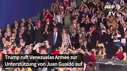 Venezuela: Trump ruft Armee zur Unterstützung von Guaidó auf
