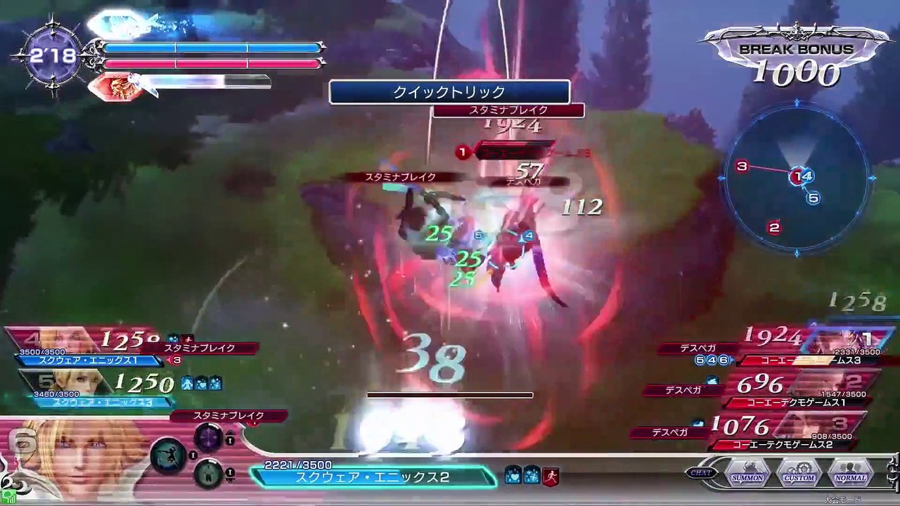 Dissidia Final Fantasy - Combate