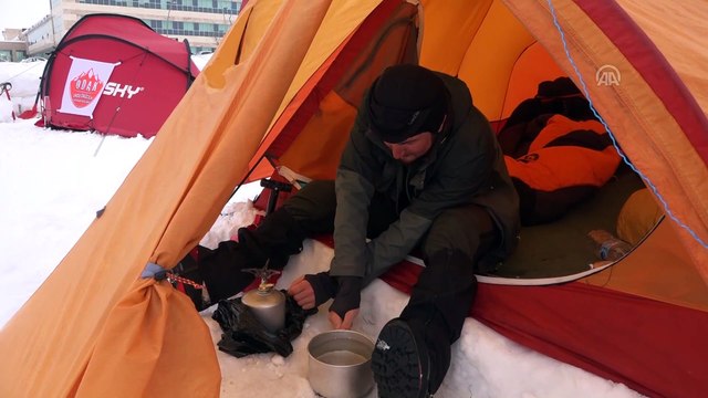 Muş'ta zorlu kış şartlarında dağcılık eğitimi