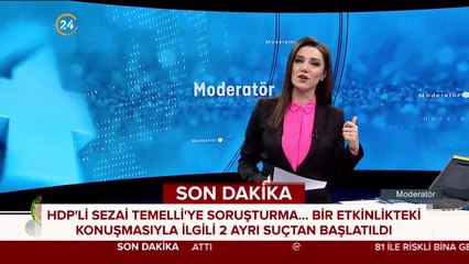HDP Eş Genel Başkanı Temelli hakkında soruşturma