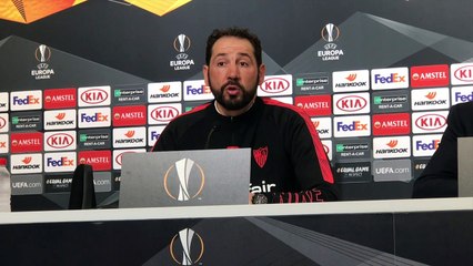 Pablo Machín, en la Previa del Sevilla-Lazio