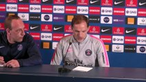 Le groupe du PSG avant le match contre Montpellier