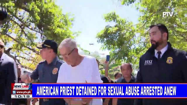 American priest detained for sexual abuse arrested anew