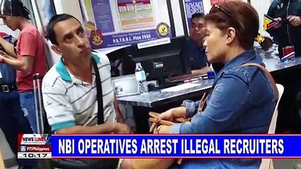 NBI operatives arrest illegal recruiters
