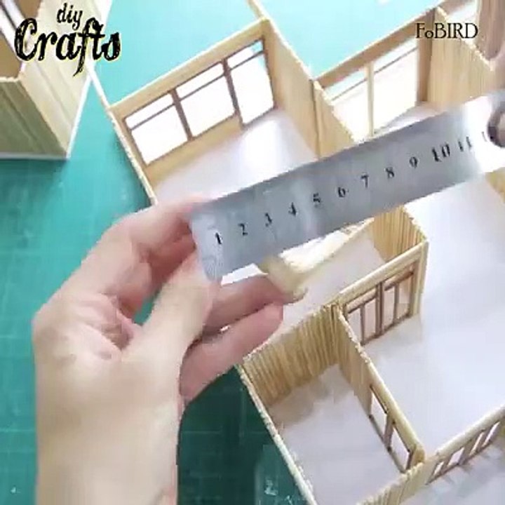 miniature party home with led light