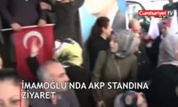 İmamoğlu'ndan AKP seçim standına ziyaret