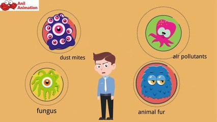 animation video of allergic rhinitis video