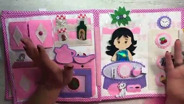 Aybike’ nin bebek evi, doll house, aktivite kitabı, öz bakım becerileri için eğitici kitap