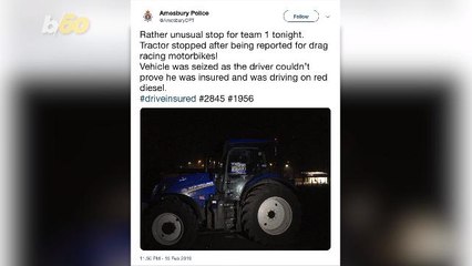 Tractor Seized By Police While Drag-Racing Motorcycles