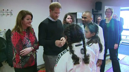 Prince Harry visits school half-term activity programme