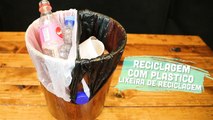 Reciclagem com Plástico: Lixeira de reciclagem
