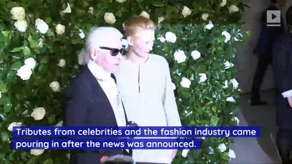 The Fashion World Pays Tribute to Karl Lagerfeld