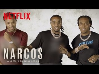 Скачать видео: Narcos: Mexico | Migos Ad-libs: The Showdown | Netflix