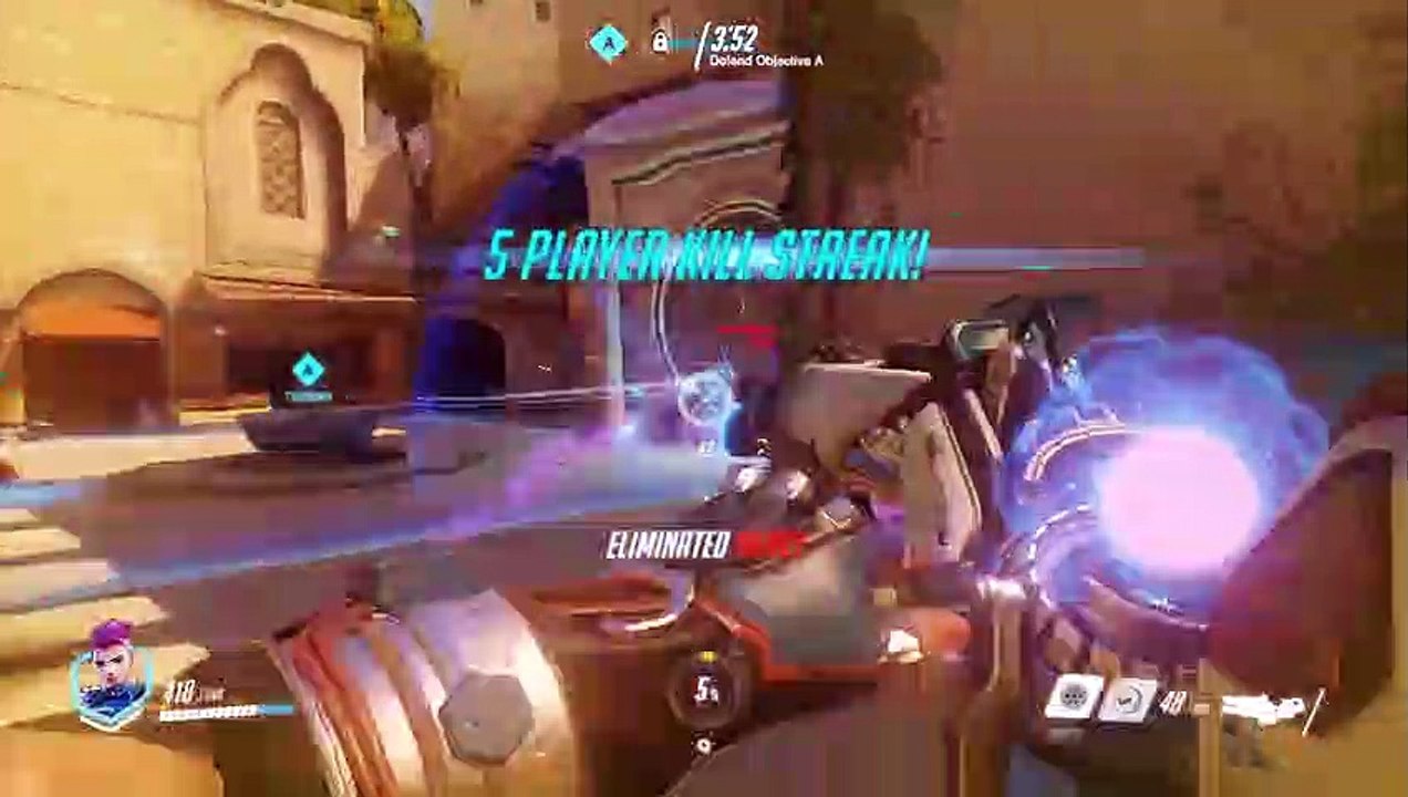 Overwatch - Zarya en acción