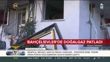 Bahçelievler'de doğalgaz patladı: 1 kişi yaralandı