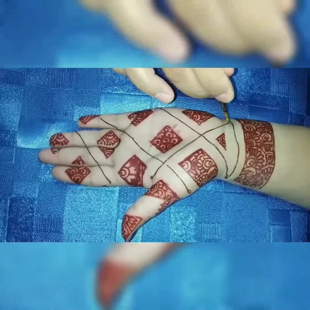 Most Easy Beautiful Mehndi With Cello Tape Trick Simple Latest