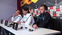 Simone Inzaghi y Badelj, en la Previa del Sevilla-Lazio