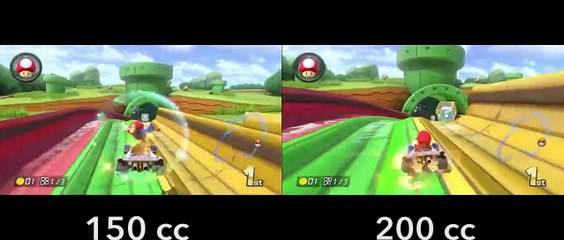 Mario Kart 8 - 200cc vs 150cc Tuberías Planta Piraña