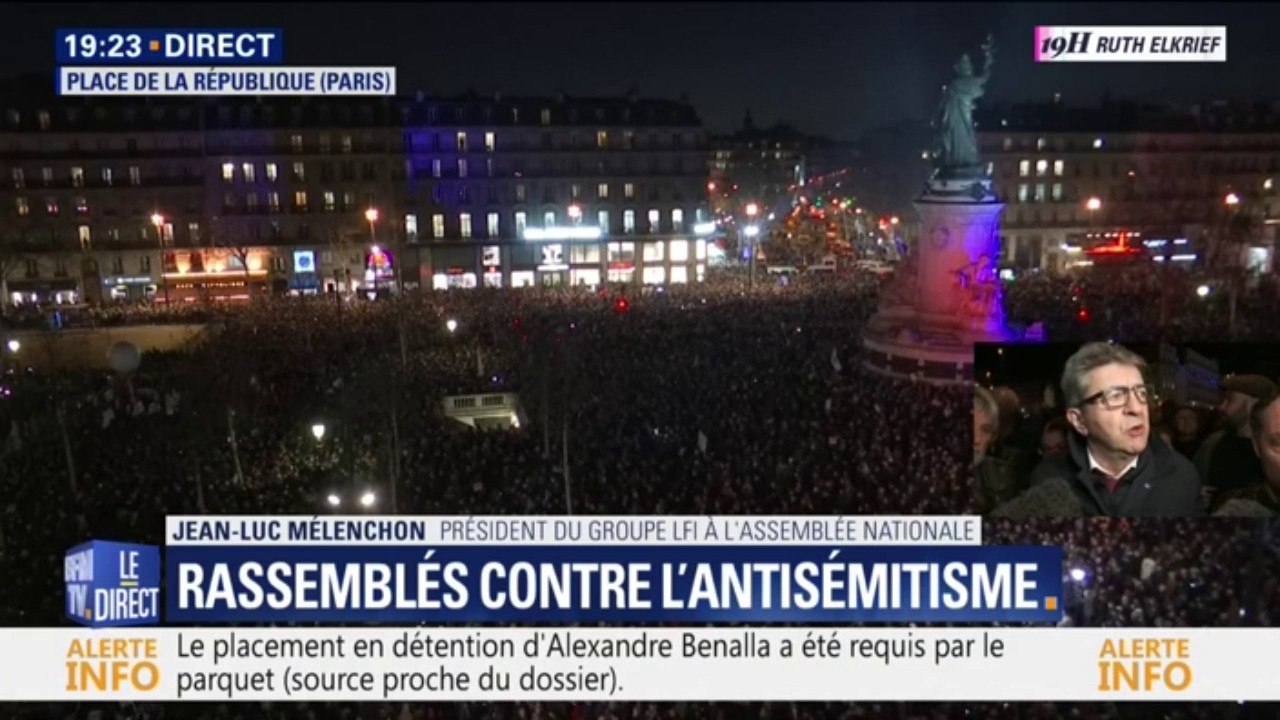 Jean-Luc Mélenchon : "J'espère que ce soir nous sortirons plus forts de nous être rassemblés de cette façon"