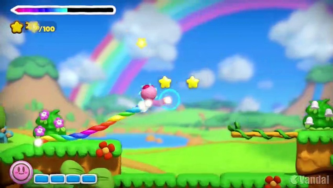 Kirby y el Pincel Arcoíris - Gameplay comentado