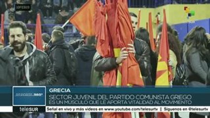 Grecia: juventudes comunistas expresan apoyo a Venezuela