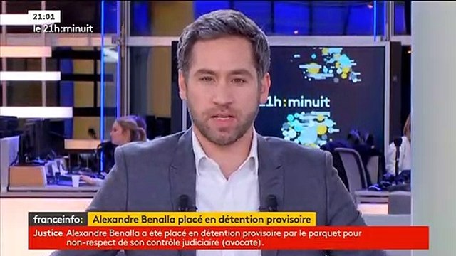 Alexandre Benalla, l'ex-collaborateur d'Emmanuel Macron, placé en détention provisoire après la révocation de son contrôle judiciaire