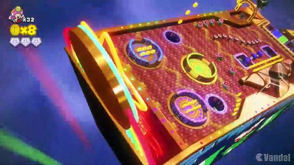 Captain Toad: Treasure Tracker -  El tobogán de neon y bonus