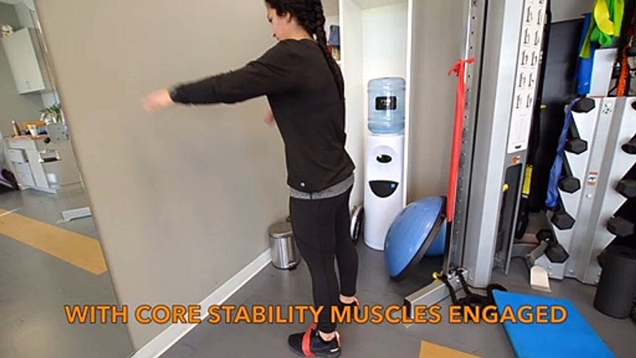 Running Injuries and Lower Back Pain - Wall Plank Resisted Knee Highs