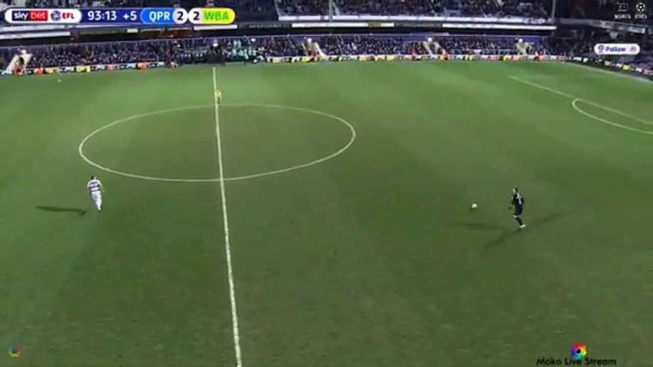 Jake Livermore Goal - Queens Park Rangers vs West Bromwich Albion 2-3 19/02/2019