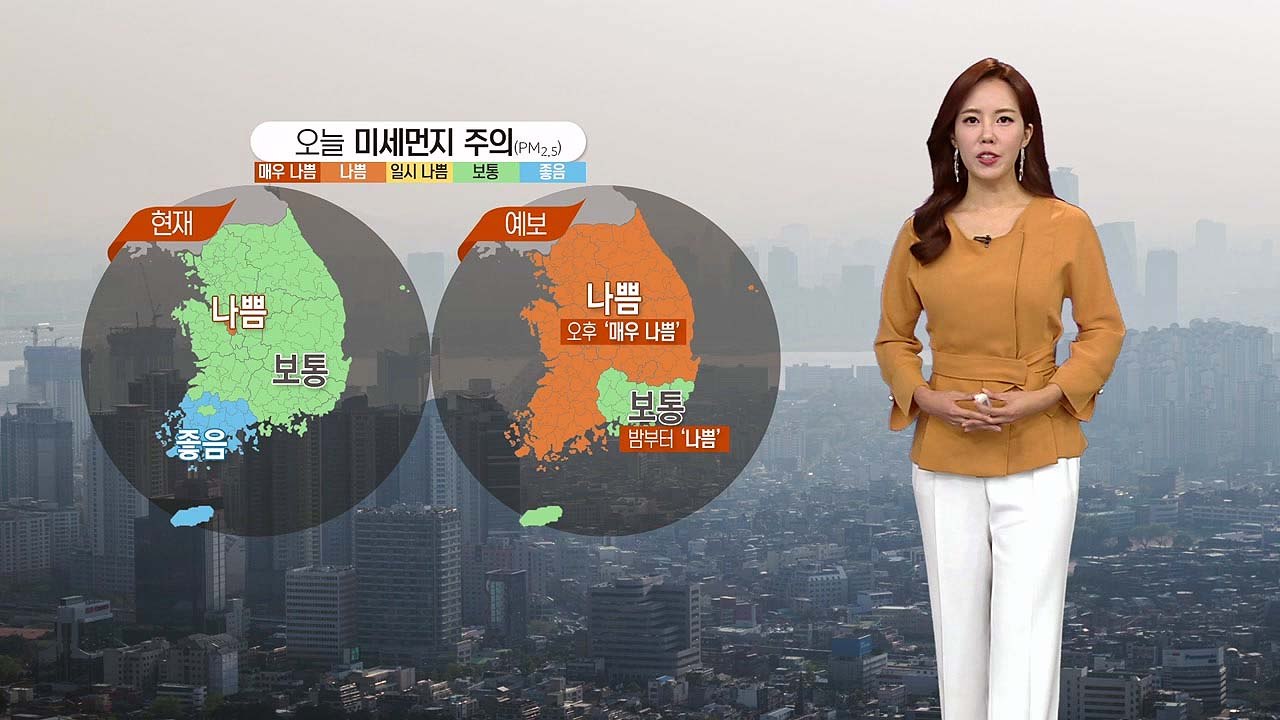 [날씨] 수도권 미세먼지 예비저감조치...낮부터 스모그 유입 / YTN