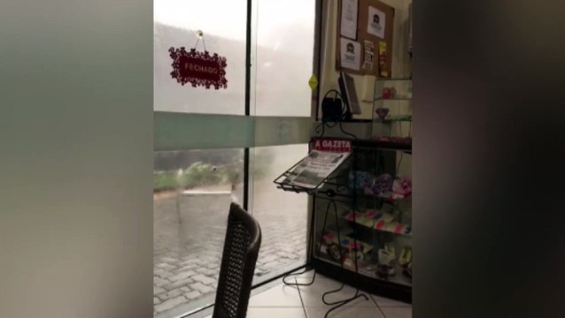 Fronteira: Vídeos mostram força do vento e danos provocados por temporal
