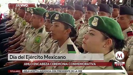 Luis Cresencio Sandoval en Dia del Ejercito Mexicano