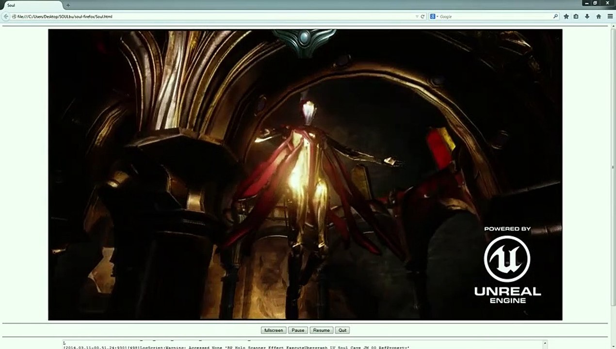 Unreal Engine 4 - Navegador Firefox