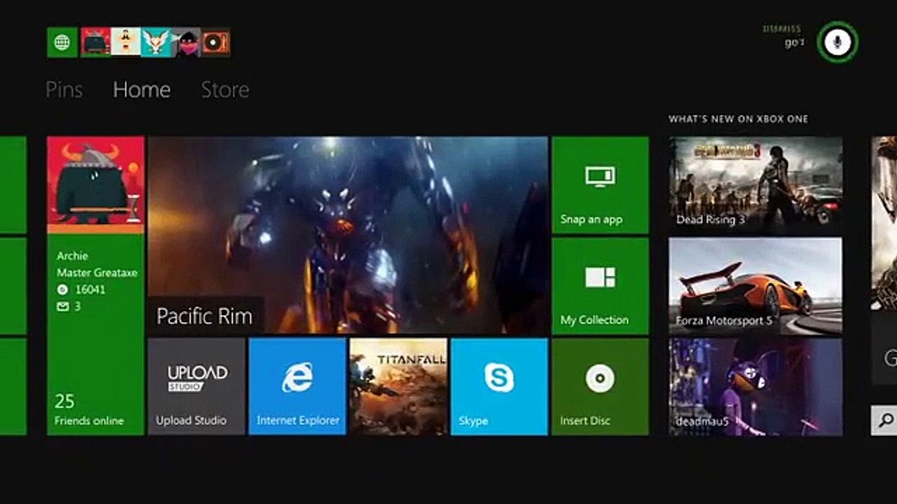 Xbox One - Interfaz