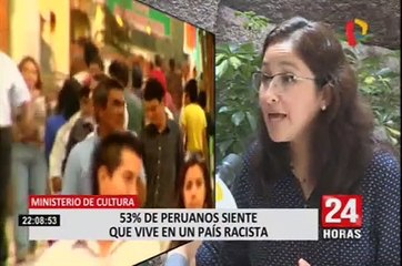 Ministerio de Cultura: 53% de peruanos siente que vive en un país racista