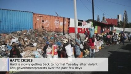 Haiti slowly returns to normal after weeks of protests
