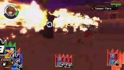 Kingdom Hearts HD 1.5 ReMIX - Sistema de combate de Chains of Memories