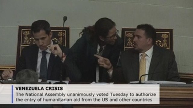 Venezuelan congress authorizes entry of humanitarian aid