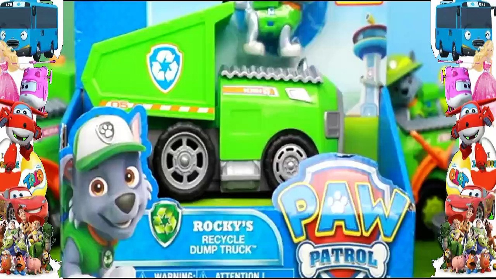 paw patrol toys rocky recycling truck