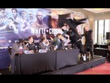 UNBELIEVABLE!!! - DERECK CHISORA LAUNCHES TABLE AT DILLIAN WHYTE IN MIDDLE OF PRESS CONFERENCE