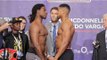 INTENSE! CHARLES MARTIN v ANTHONY JOSHUA - OFFICIAL WEIGH IN & HEAD TO HEAD / IBF CHAMPIONSHIP