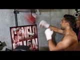 PURE SPEED - AMIR KHAN SMASHES THE SPEEDBALL AHEAD OF CANELO CLASH / CANELO v KHAN - MAY 7