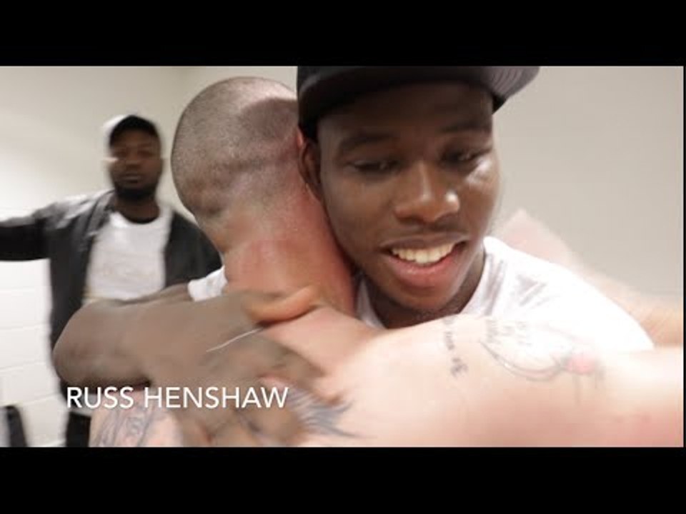 BRILLIANT! - ISAAC CHAMBERLAIN & RUSS HENSHAW EMBRACE & CHAT IN DRESSING ROOM (POST FIGHT)