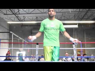 CANELO v KHAN - AMIR KHAN SKIPPING FOOTAGE @ VIRGIL HUNTER'S GYM (HAYWARD, CALIFORNIA)